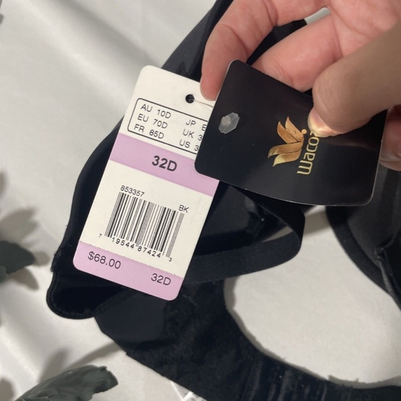 NWT Wacoal [ 32D US ] Lace Impression Underwire Contour‎ Bra Black - Picture 12 of 12
